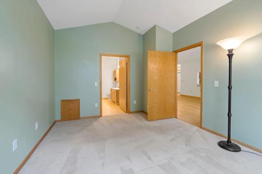 Primary bedroom and full bath