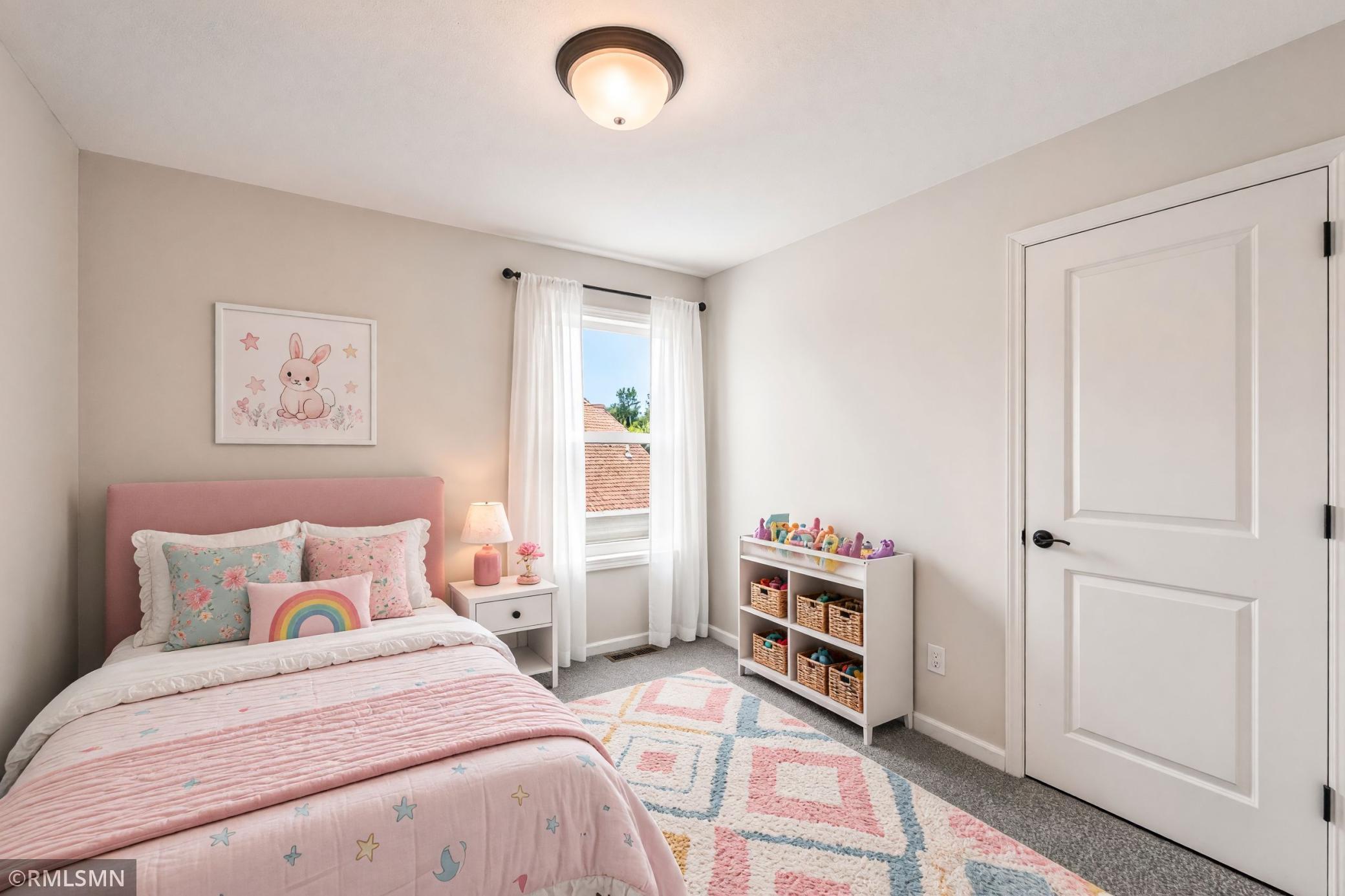 Virtually Staged - Bright secondary bedroom with plenty of usable space