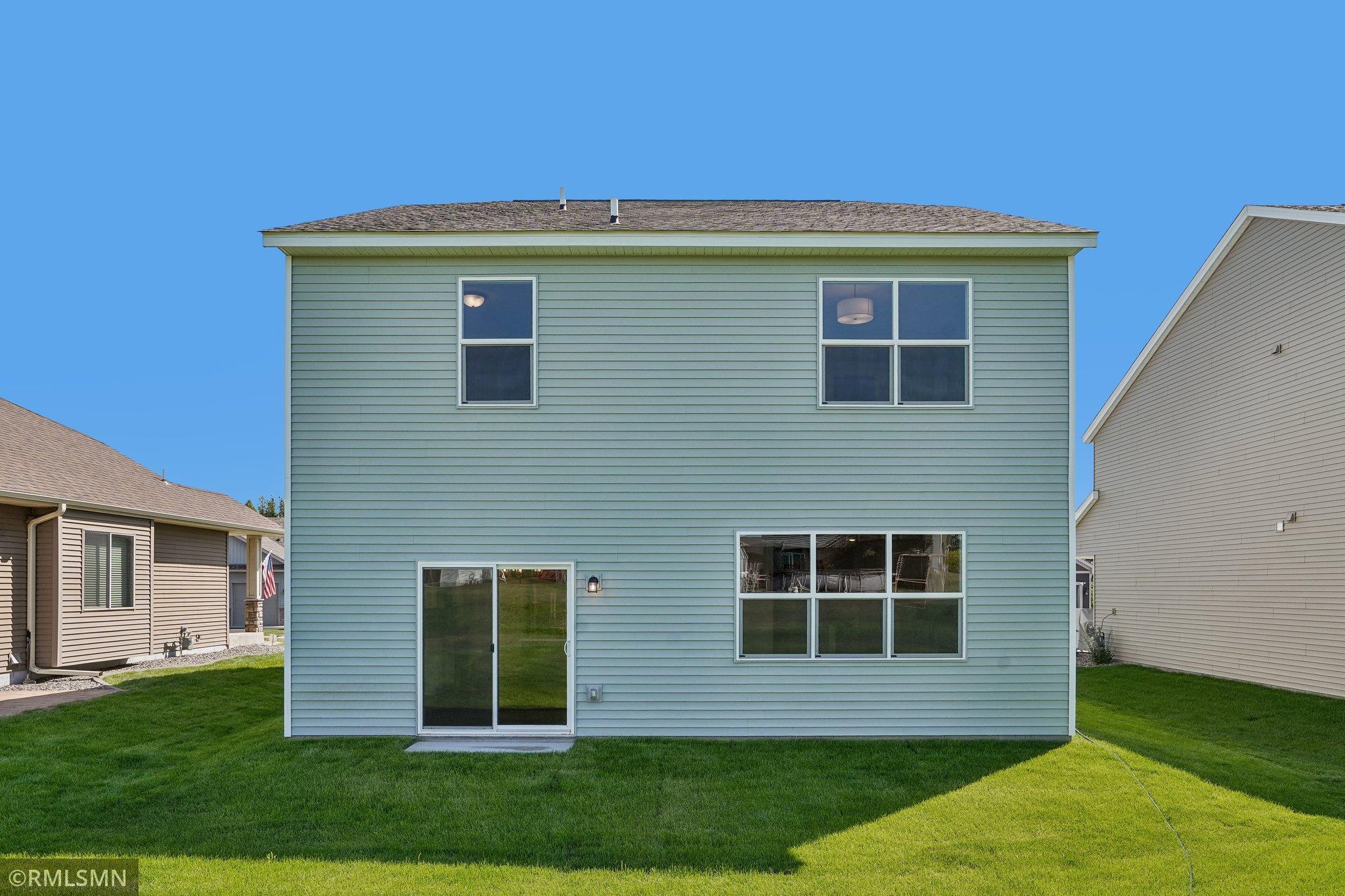 Rear exterior overlooking the backyard