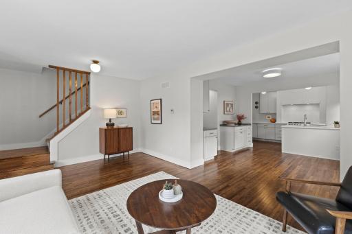 A rare opportunity to live in newly remodeled spaces in a charming established old Saint Paul neighborhood.