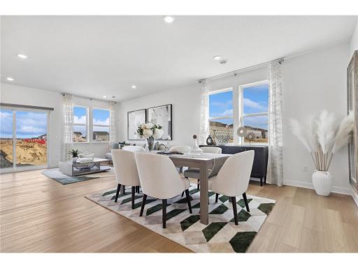 Staged photos from model home prior to landlords building