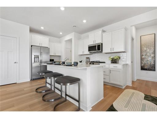 Staged photos from model home prior to landlords building