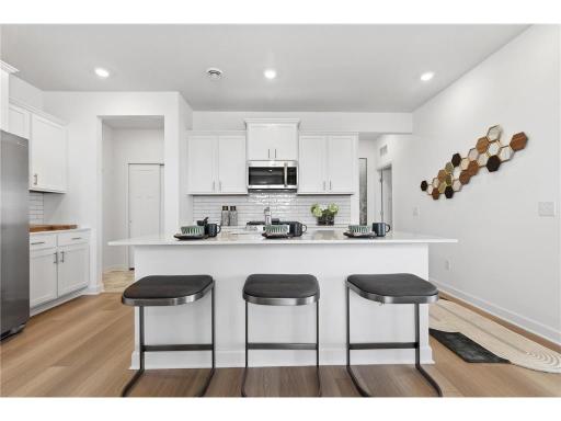 Staged photos from model home prior to landlords building