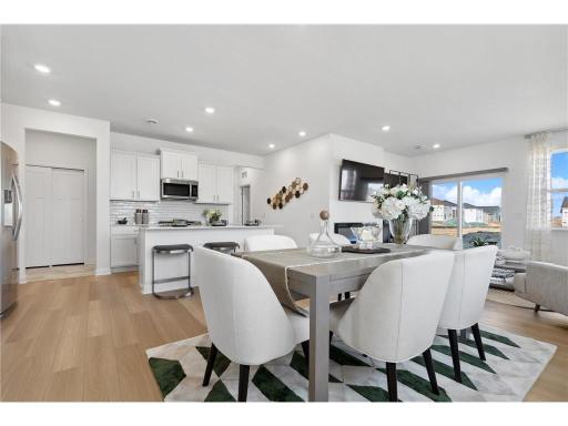 Staged photos from model home prior to landlords building