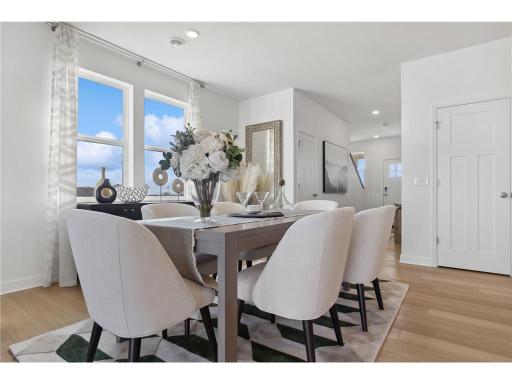 Staged photos from model home prior to landlords building