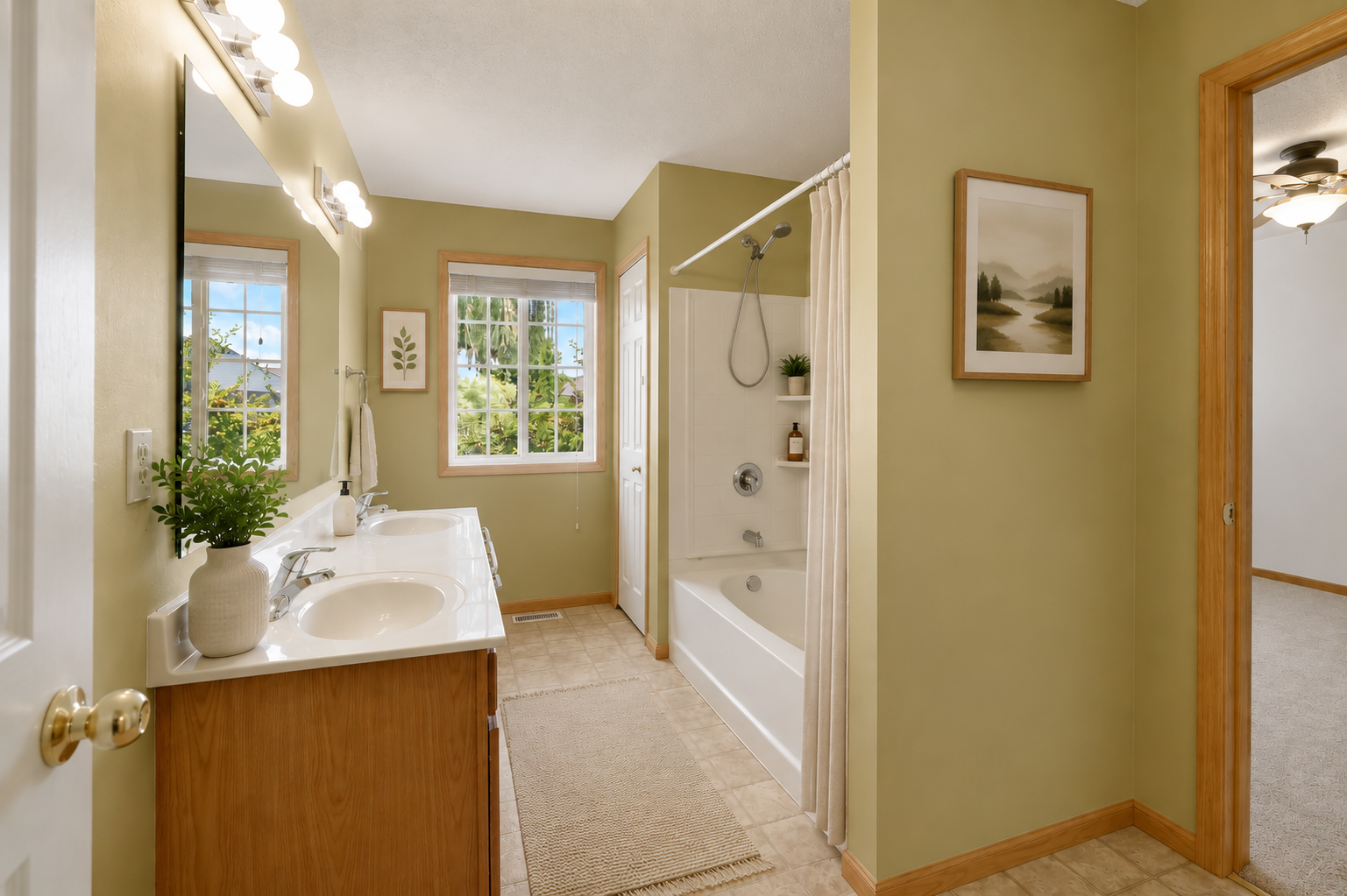 Full Bathroom Virtually Staged