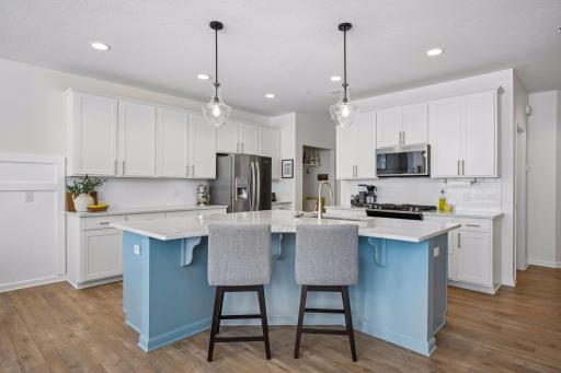 Stunning kitchen, perfect for gathering with friends and family.