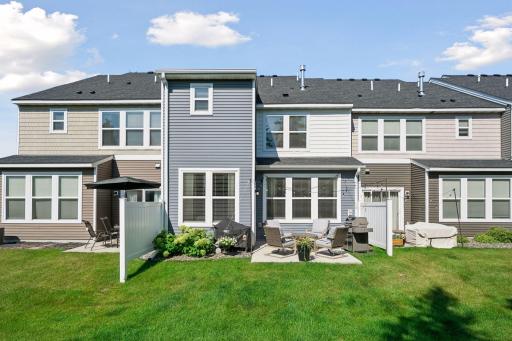 The private patio and garden space is perfect for relaxing in the summer.