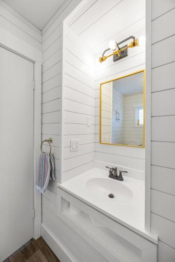 Renovated Upper Level 3/4 bathroom- vanity view