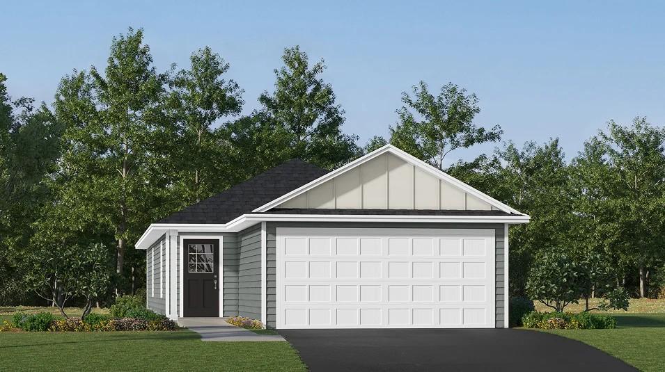 (Exterior rendering, actual home's finishes will vary.)