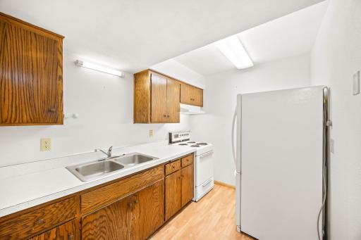 Lower level kitchen for additional living space or apartment.