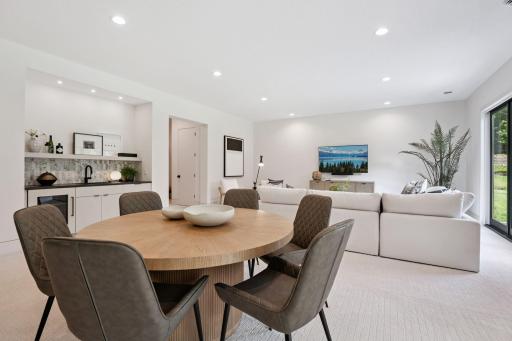 Lower Level Game Area & Wet Bar