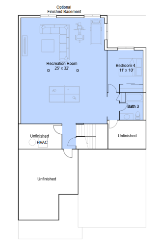 Birmingham basement floorplan.