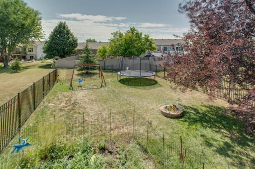 Large fenced in yard