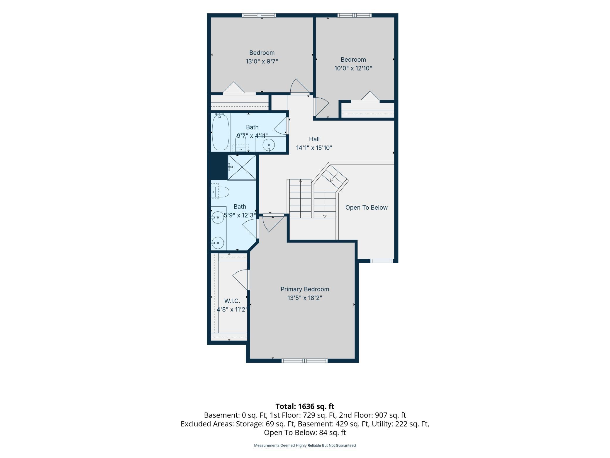 upper level floor plan