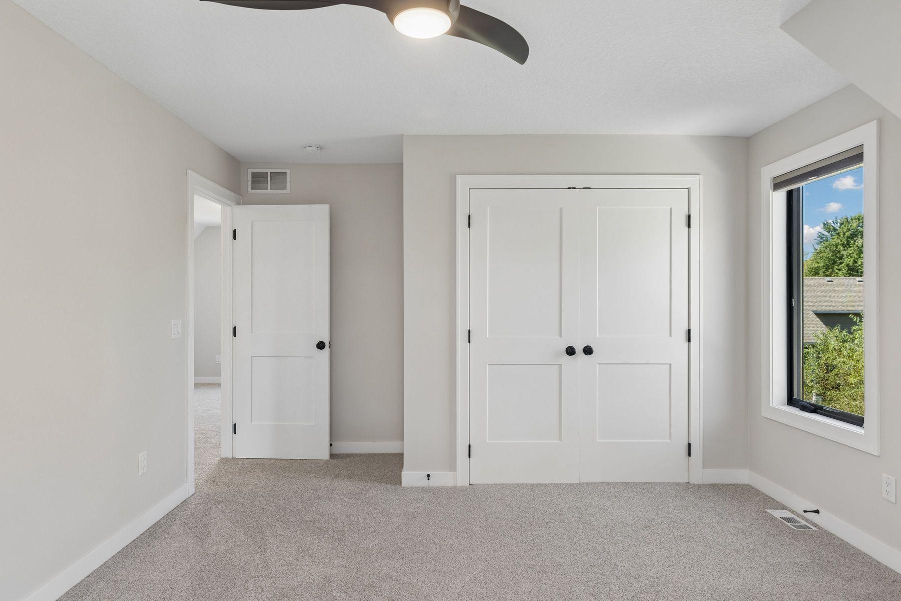Built in closet systems in each closet