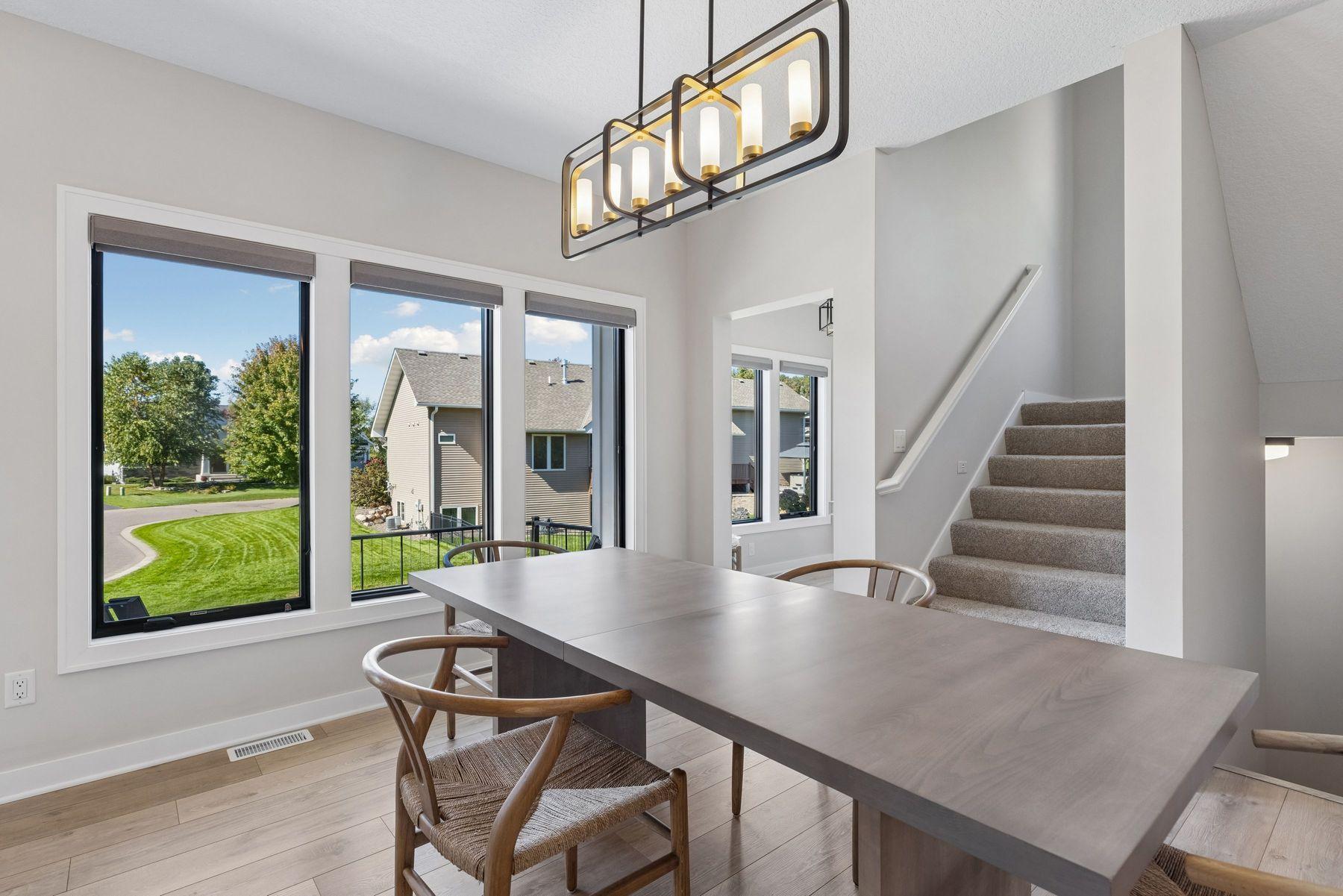 Custom window treatments throughout the home