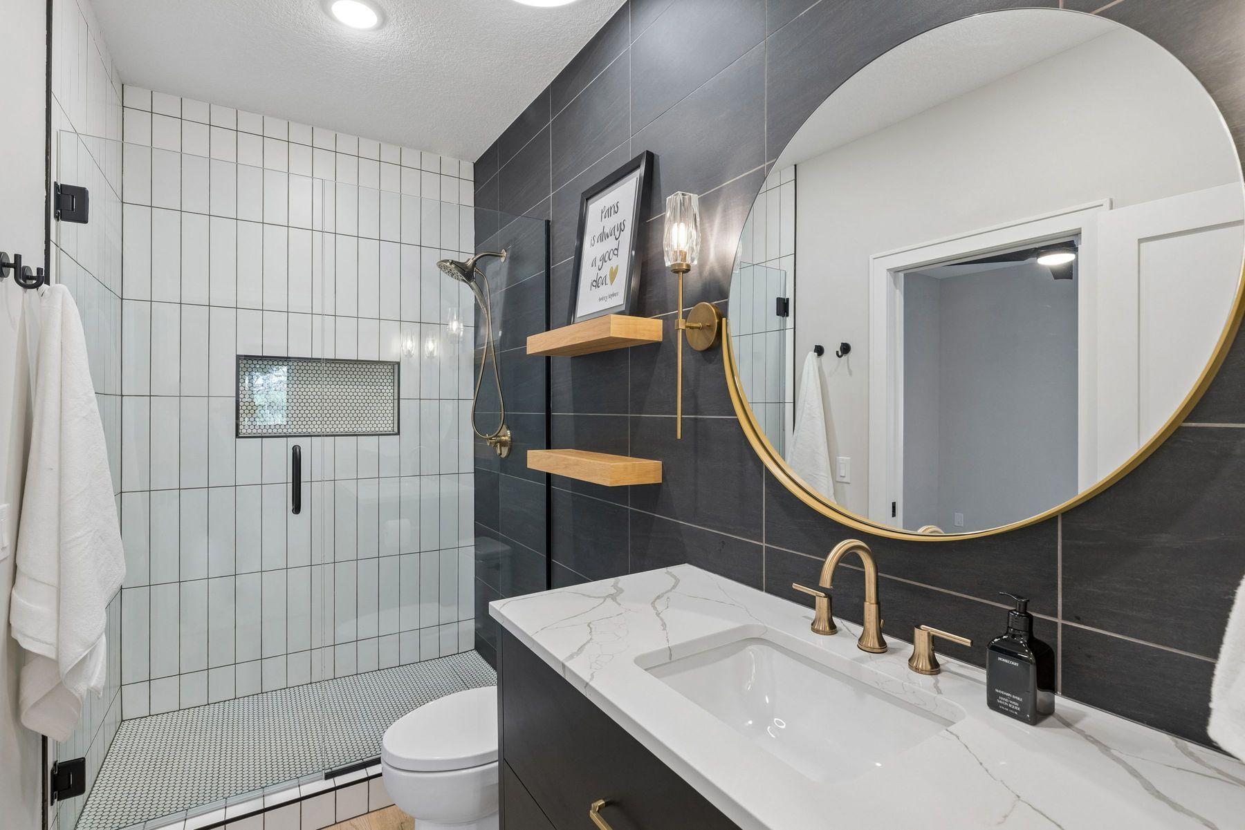 Gorgeous lower level bathroom