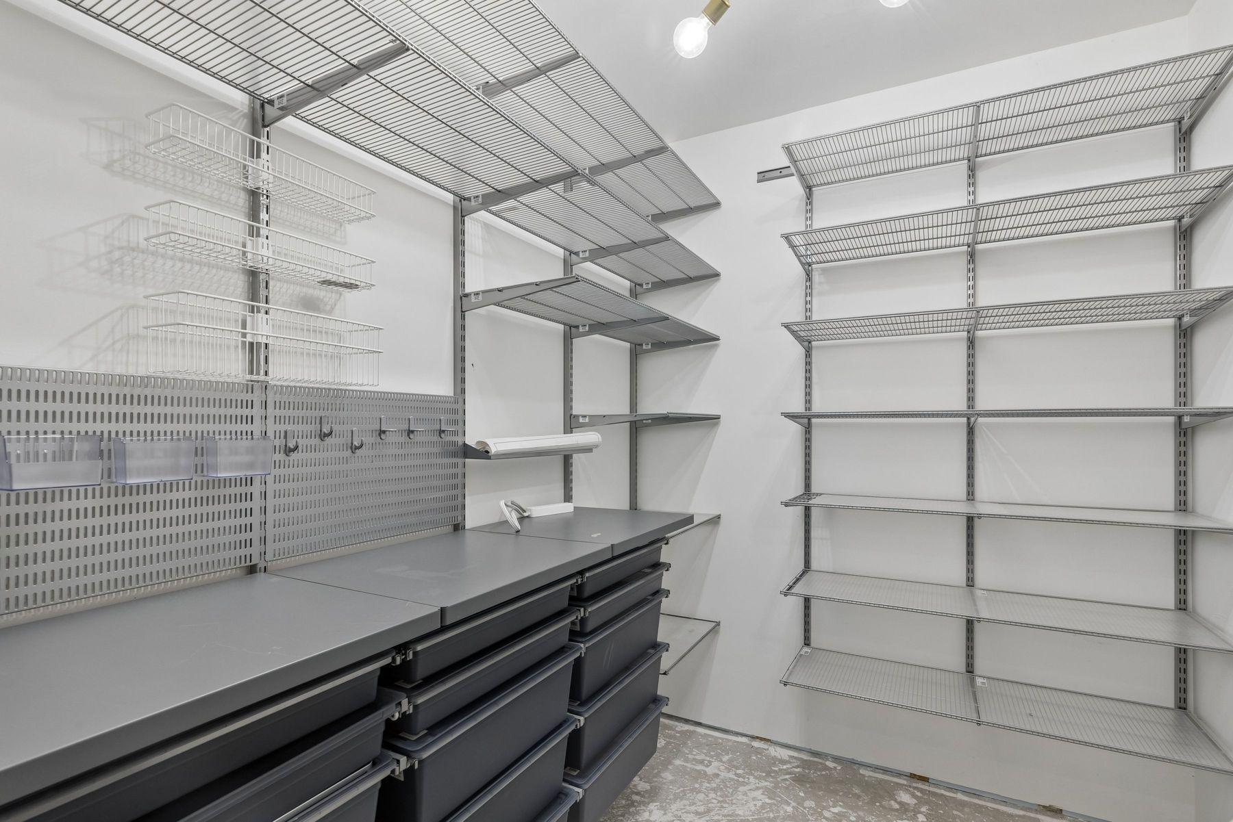 Craft room in storage area