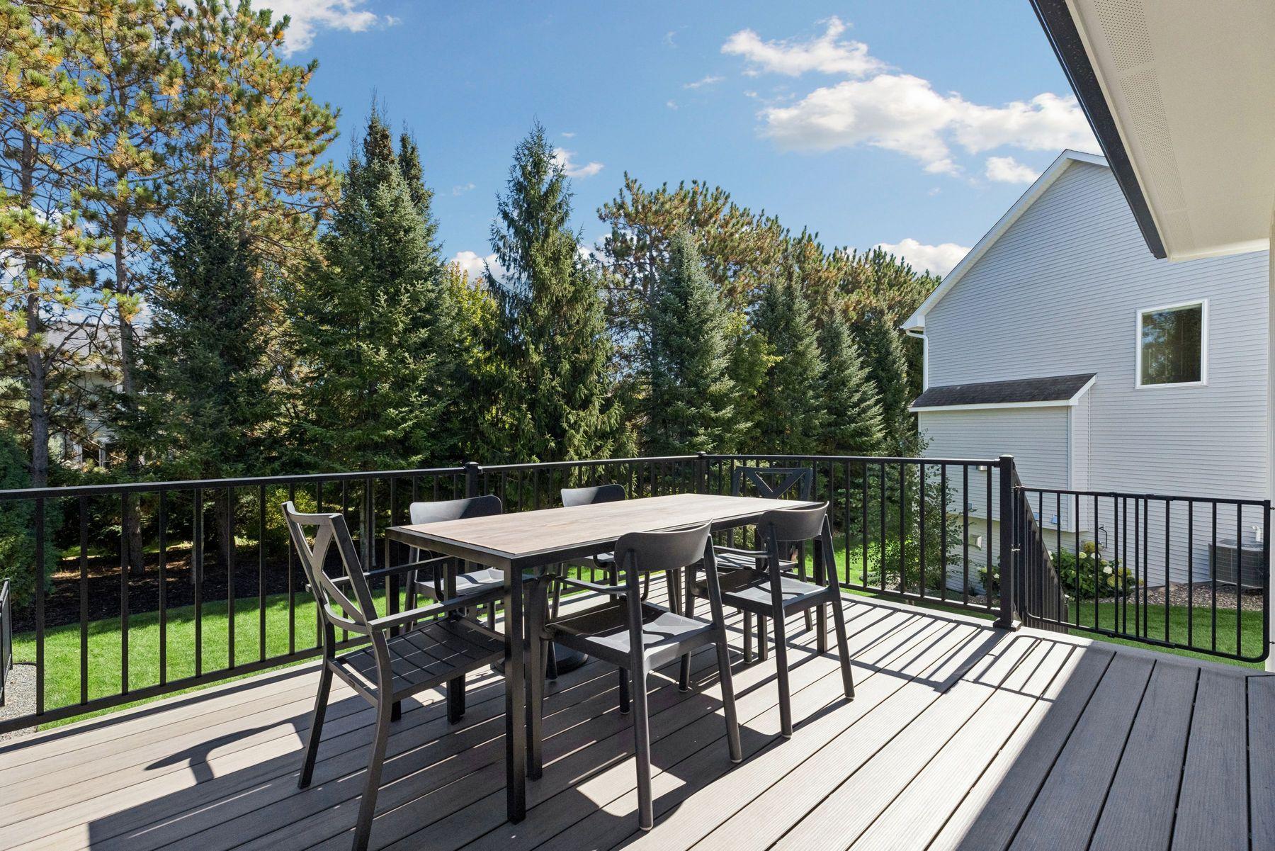 Enjoy meals al fresco on the maintenance free deck