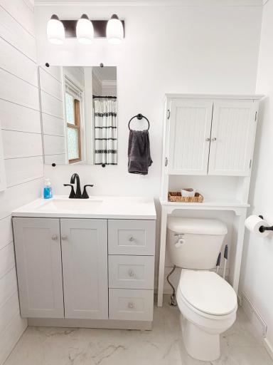 Beautifully updated bathroom on main floor!