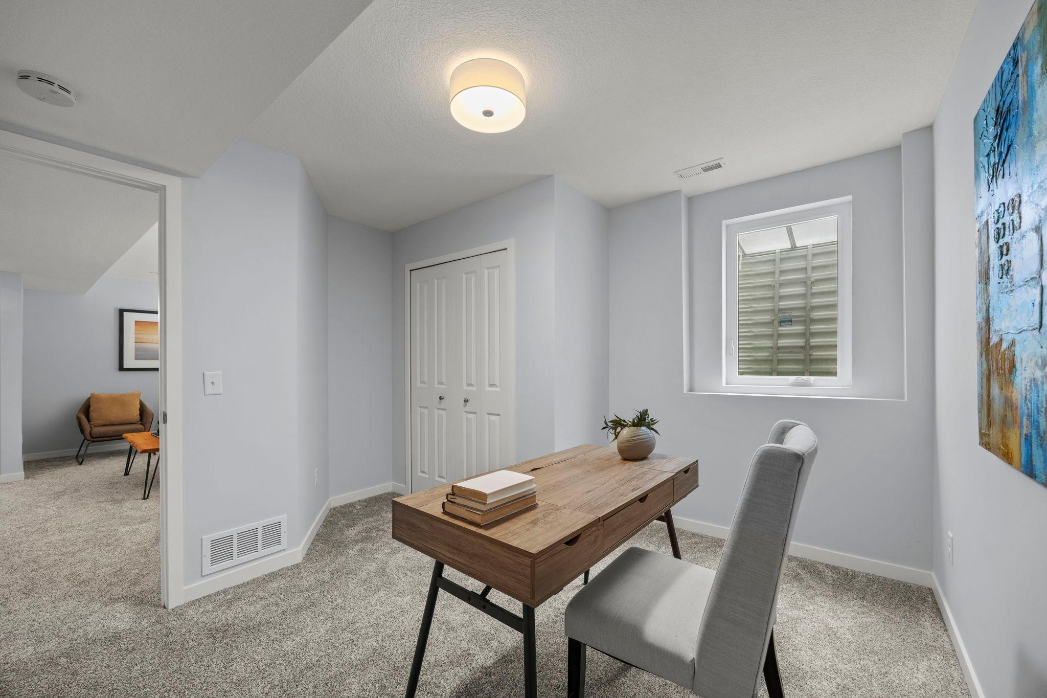 A fourth bedroom provides a great option for guests or a home office.