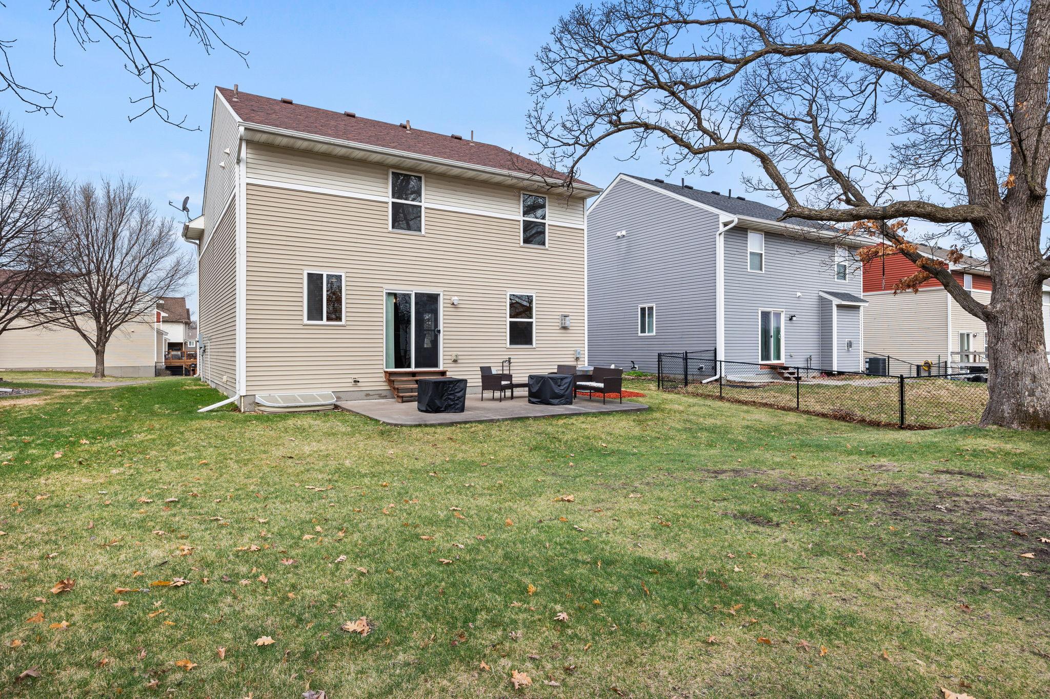 The attached two-car garage offers reliable storage and vehicle protection year-round.