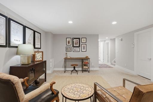 Currently used as a home office, this is a generous space for all sorts options.