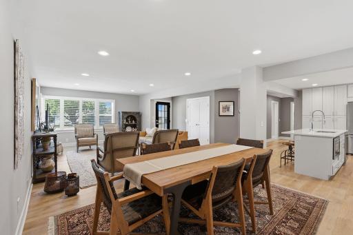 Your new dining area is positioned perfectly for relaxed conversation or entertaining.