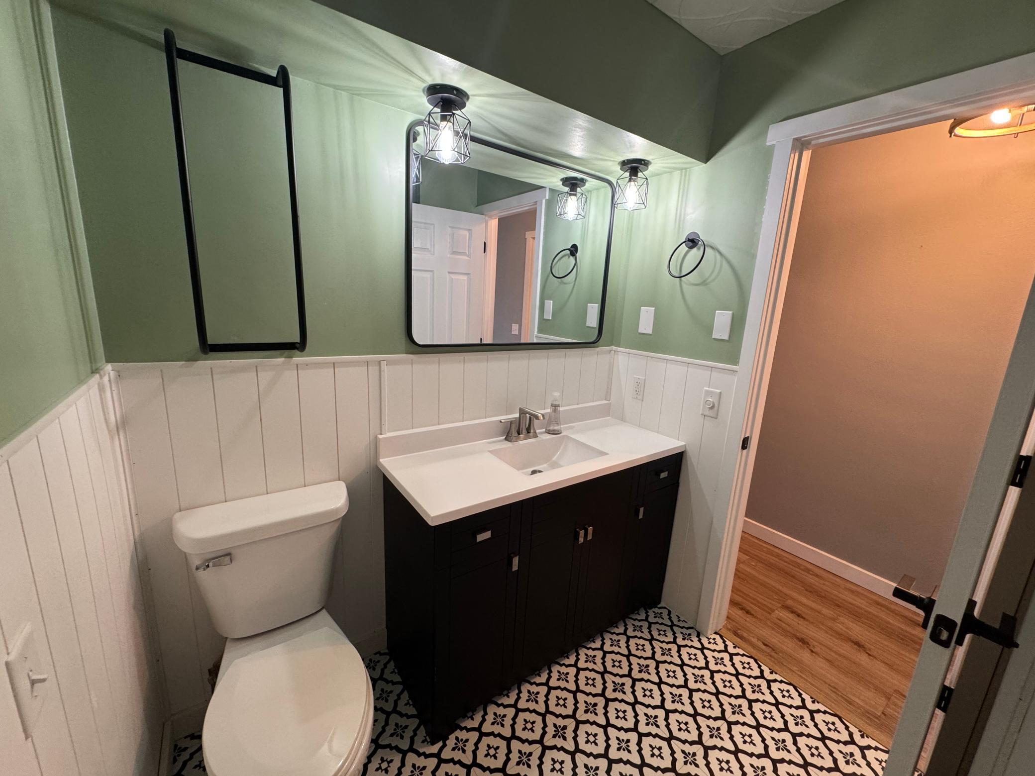 updated bathroom