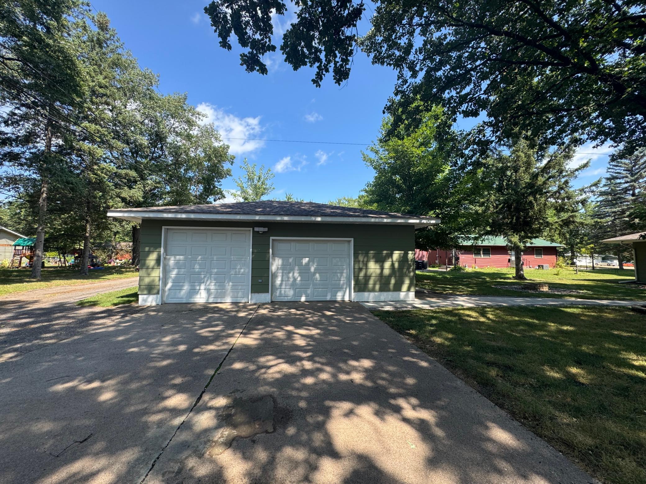 oversized detached garage