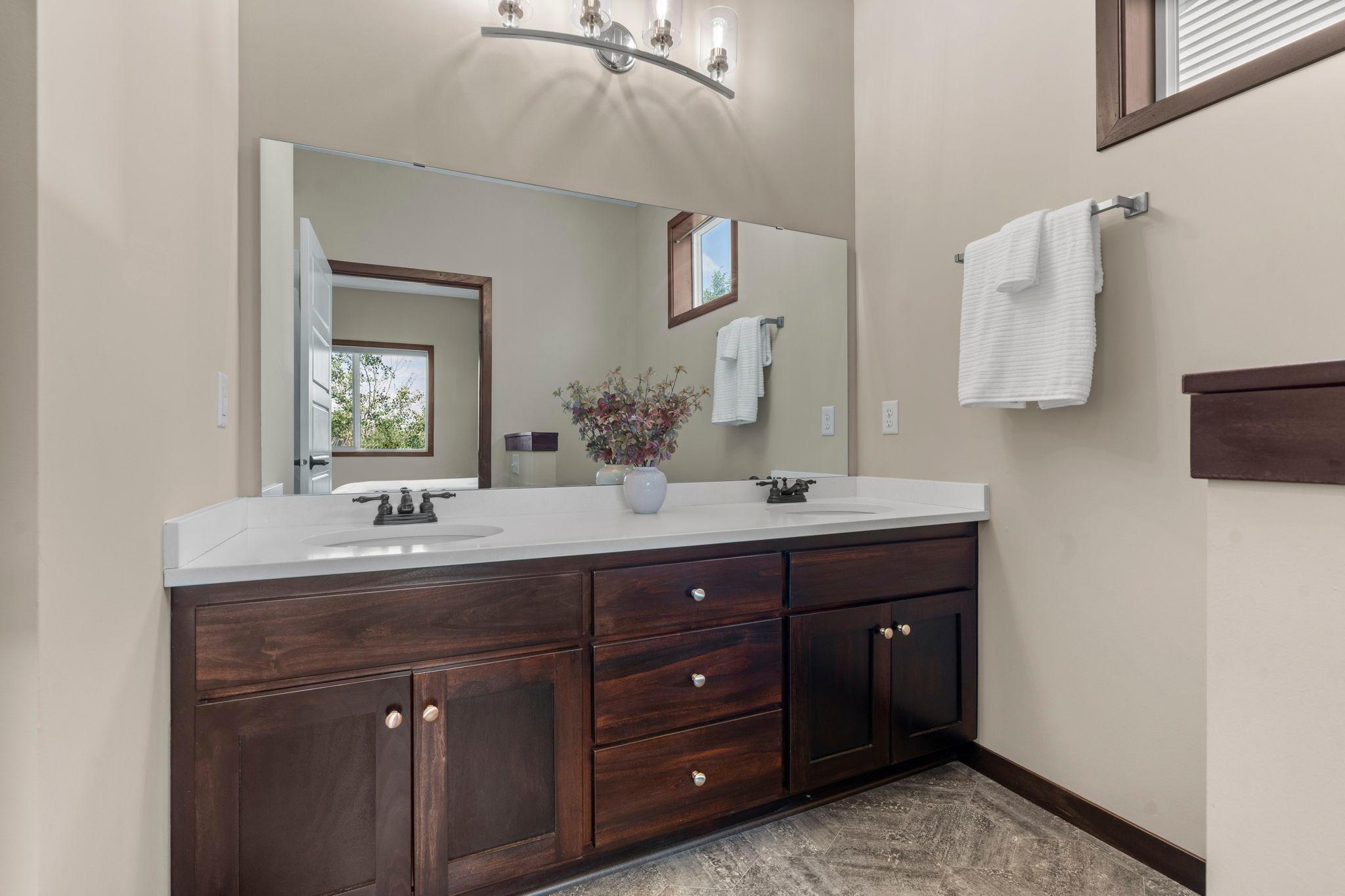 Dual Sinks in Primary Ensuite Bathroom