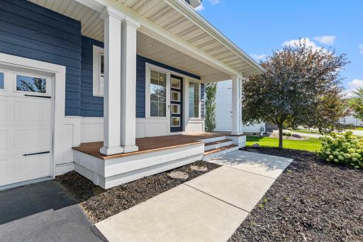Spacious front porch