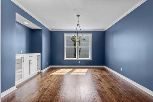 Main floor flex room to be used as office or formal dining