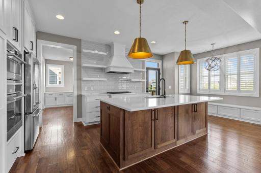 Gourmet kitchen with soft-close cabinetry