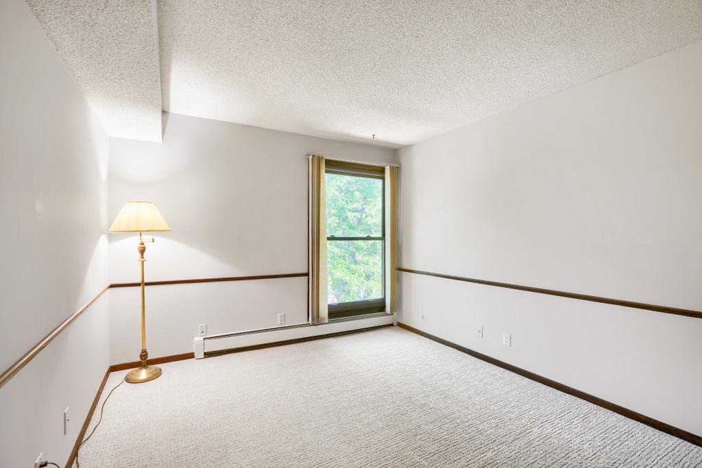 2nd bedroom makes a perfect guest room, office, den or craft room. New carpet and nice closet.
