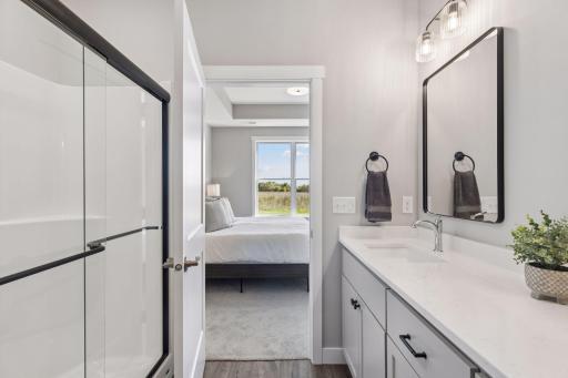 Luxurious walk-in shower