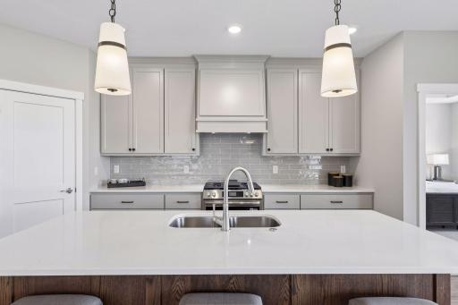 Modern lighting, fixtures and finishes throughout the home