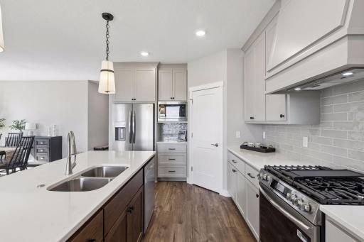 Enjoy the coffee nook and walk-in pantry