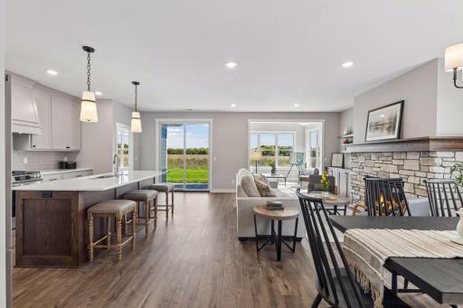 Open floor plan for easy flow throughout