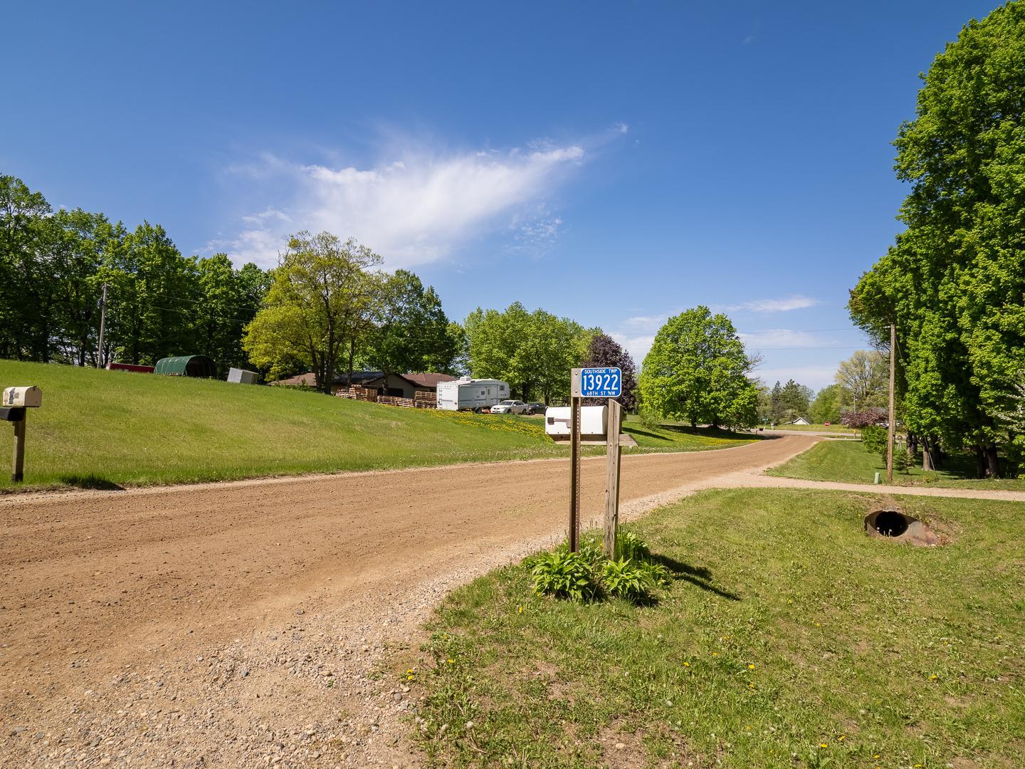 Looking to the west towards County Rd 3.