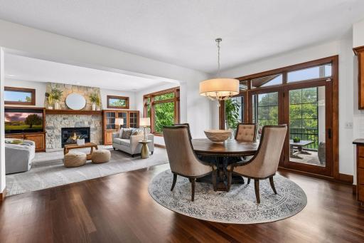 Enjoy casual dining in the sunlit breakfast area or gather around the oversized island for everyday meals. When the occasion calls for something special, the elegant formal dining room provides the perfect setting for memorable entertaining.