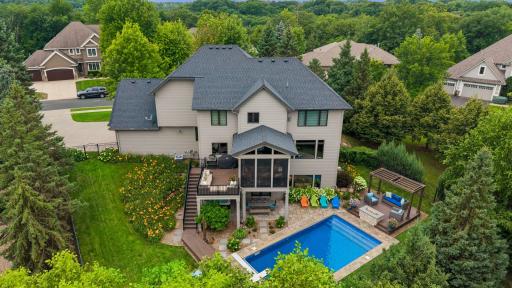 .46 acre fenced in backyard, new roof 2019, new pool cover, seller put in new exterior stone on pool decking plus added 2 raised pool decks providing more ideal entertaining and lounge space.