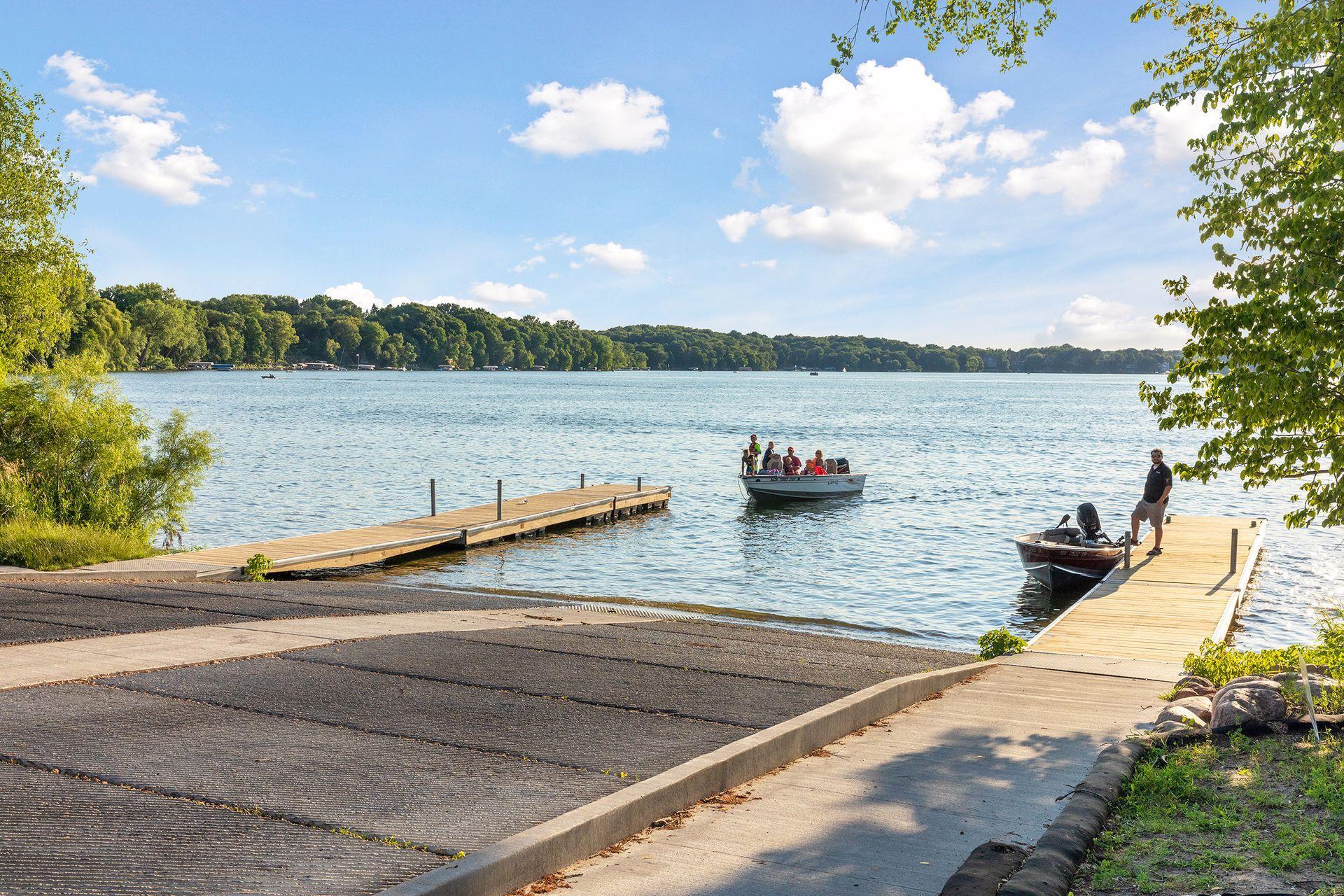 Riley Lake boat launch. Full recreational lake.