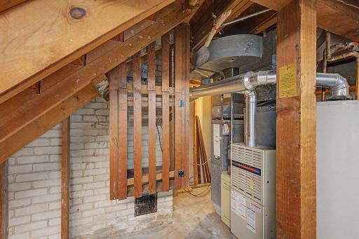 Lower level furnace area