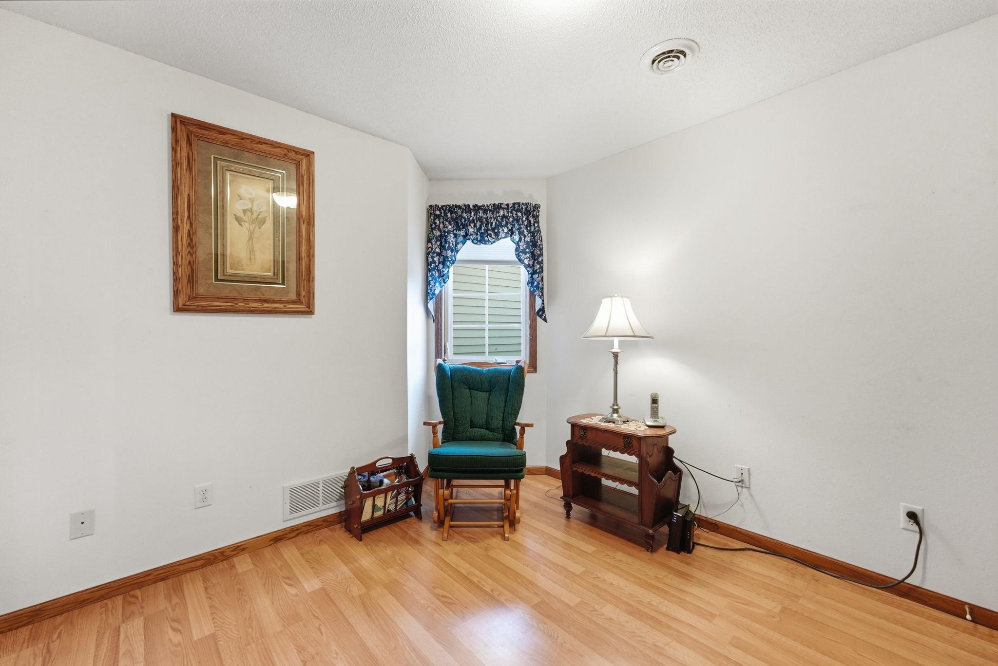 Enjoy a peaceful space for reading, relaxing, or enjoying your morning coffee.