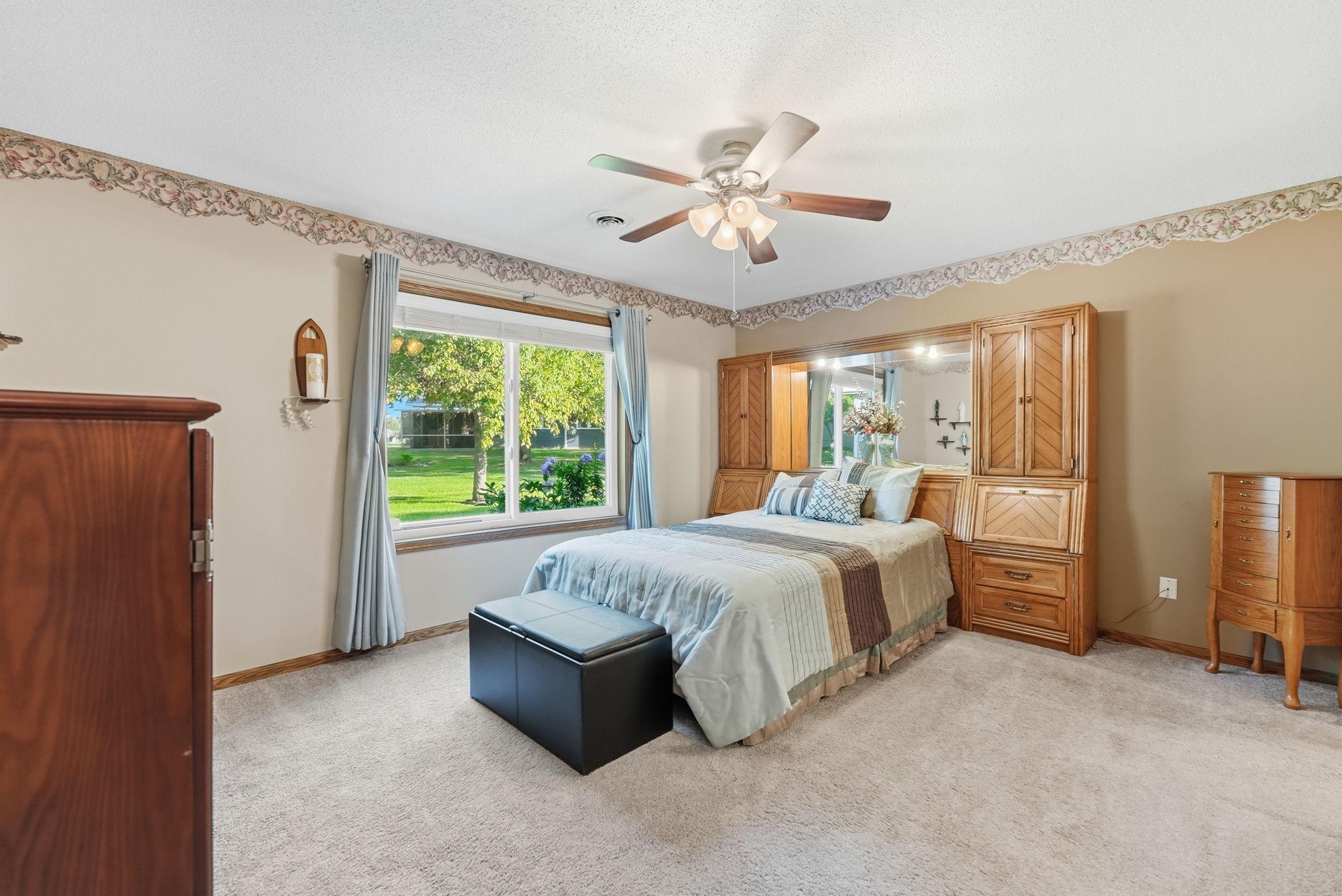 Expansive private primary bedroom.