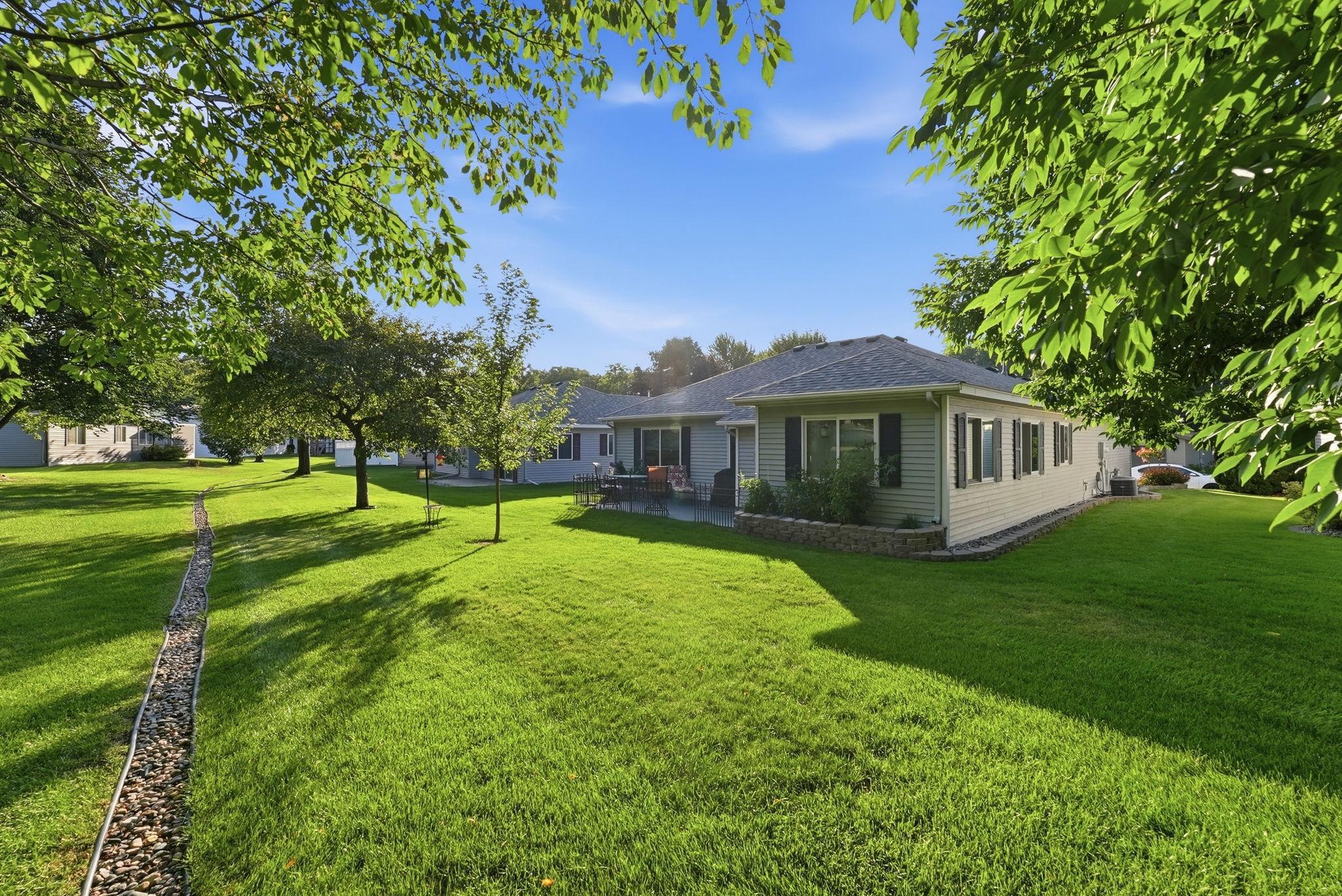 Quiet surroundings create a relaxing place to call home.