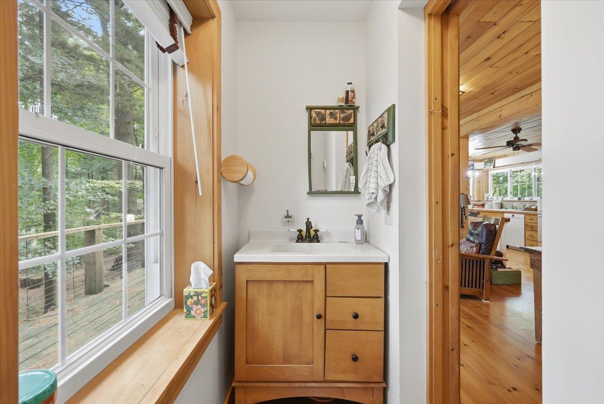 Half bath on the second level