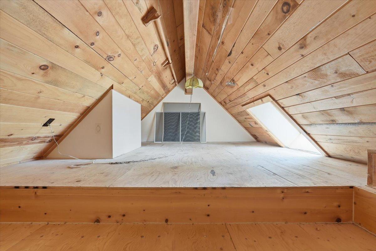 Attic in the upper level